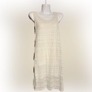 Cream Lace Dress by MNG XS
